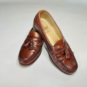 Allen Edmonds Maxfield Loafers Mens 11 D Brown Leather Tassel Shoes Made in USA